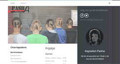 Desktop Screenshot of kapsalonpasha.nl