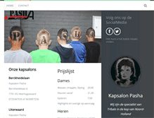 Tablet Screenshot of kapsalonpasha.nl